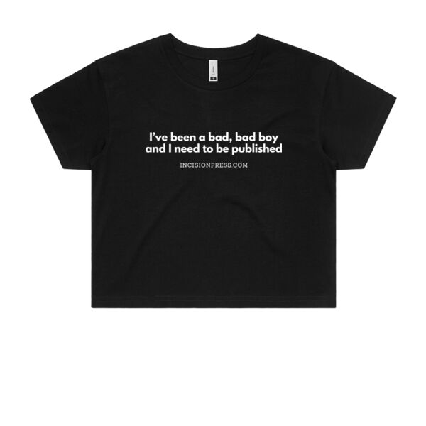Bad, bad boy crop (black) Thumbnail